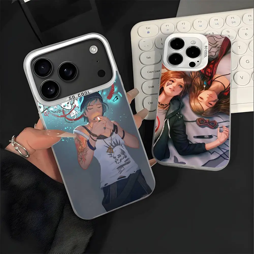 

L-Life Is Strange Game For White Candy Matte Cover iPhone 17,16,15,14,13,12,11,Mini,Pro,Plus