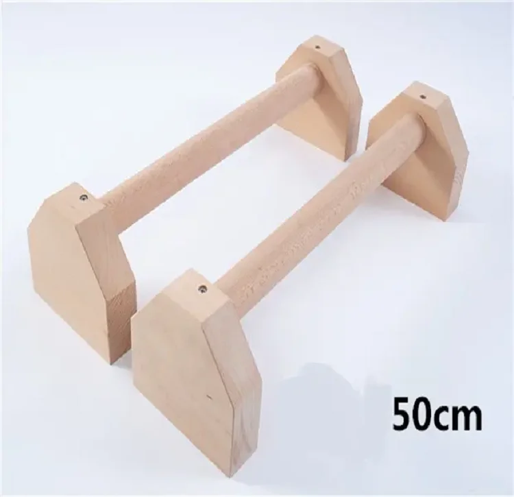 

High Quality Wooden Push-Up Bar And Parallettes Dip Stands For Support In Exercise New