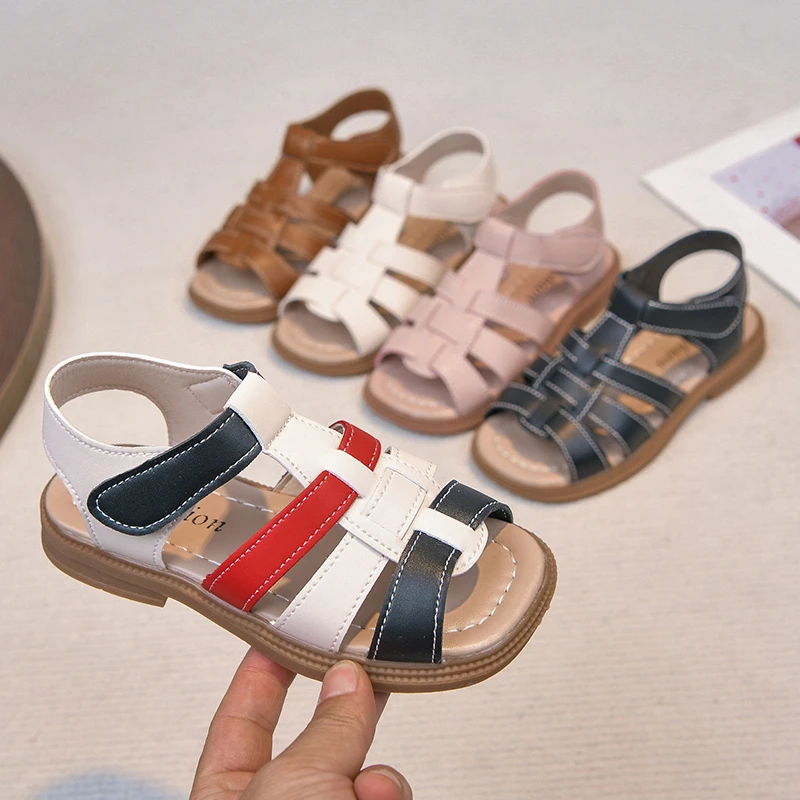 2026 Summer New Kids Sandals for Boys Girls Unisex Fashion Open Toes Candy Colors Children Beach Shoes Anti-skid Breathable Hot