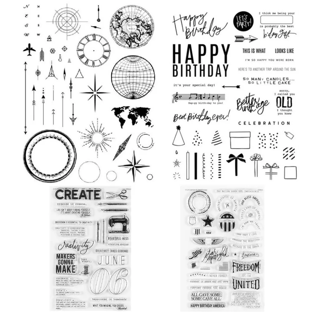 جديد الإنجليزية ختم واضح DIY بها بنفسك سكرابوكينغ/بطاقة صنع A7253