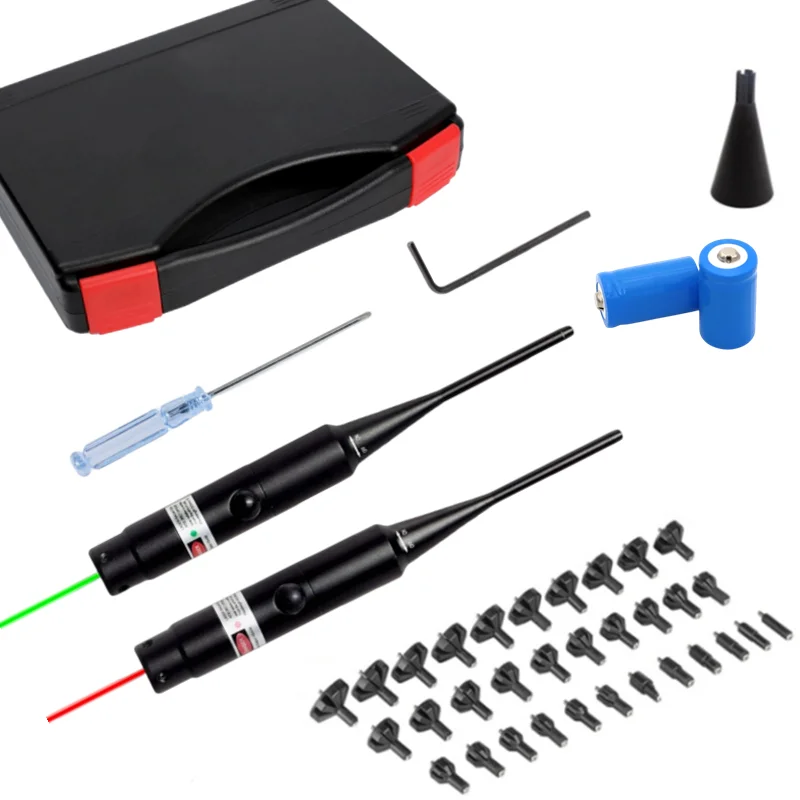 32 Adapters Rode Laser Boresighter Kit voor.177 tot.50.78 Kaliber Laser Pointer Collimator Universele Boring Sighter