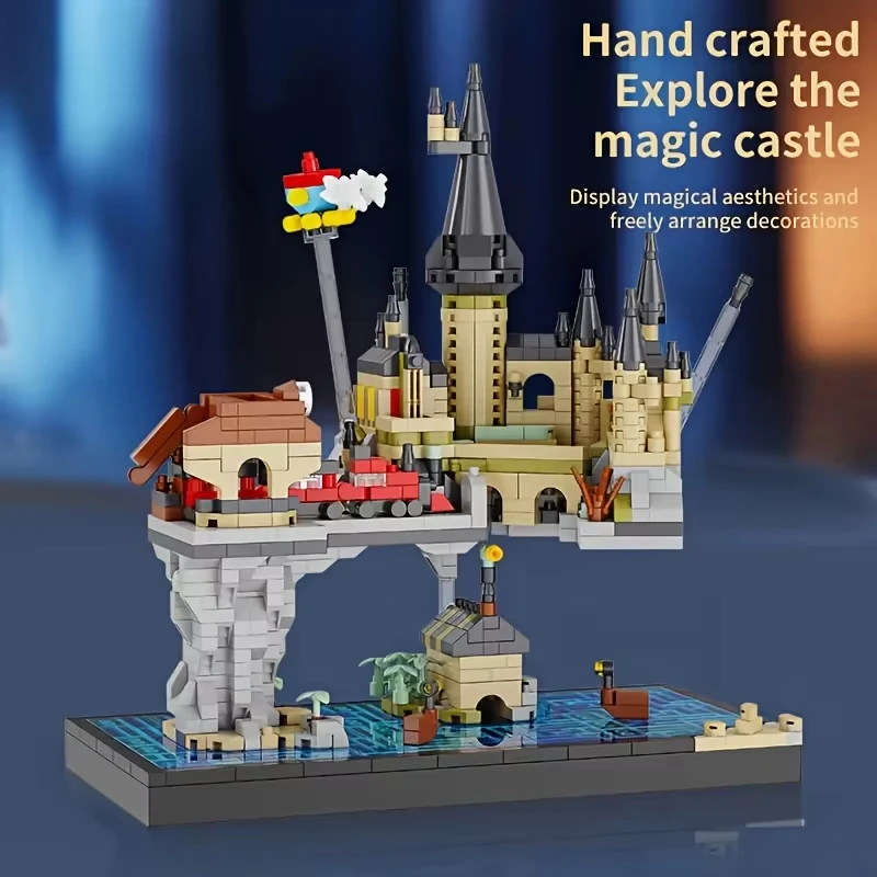 JAKI Street Scene Castle, Bloques de Construcción MOC, Modelo de Arquitectura DIY, Ladrillos Grandes, Juguete Educativo STEM, Regalo de Cumpleaños y Navidad para Niños