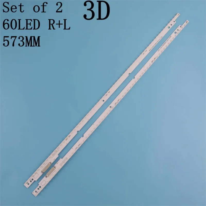 Светодиодная лента для подсветки Samsung ua46es5500r sled 2012svs46 7032nnb left60 right60 3D, 2 шт., 60 светодиодов, 572 мм
