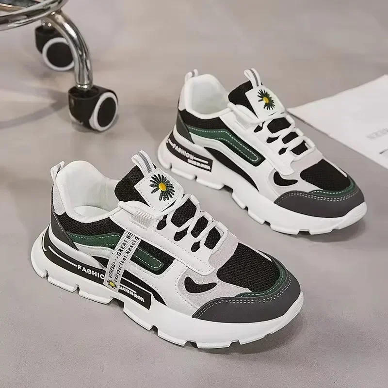 Women Sneakers Breathable Sports Gym Running Shoes Trend Designer Female Platform Anti Slip Casual Comfort Lace Up VulcanizeShoe