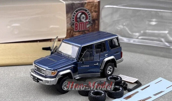 BM Creations 1/64 For Toyota Cruiser LC76 Car Model Alloy Diecast Simulation Toys Boys Birthday Gifts Hobby Display Ornaments