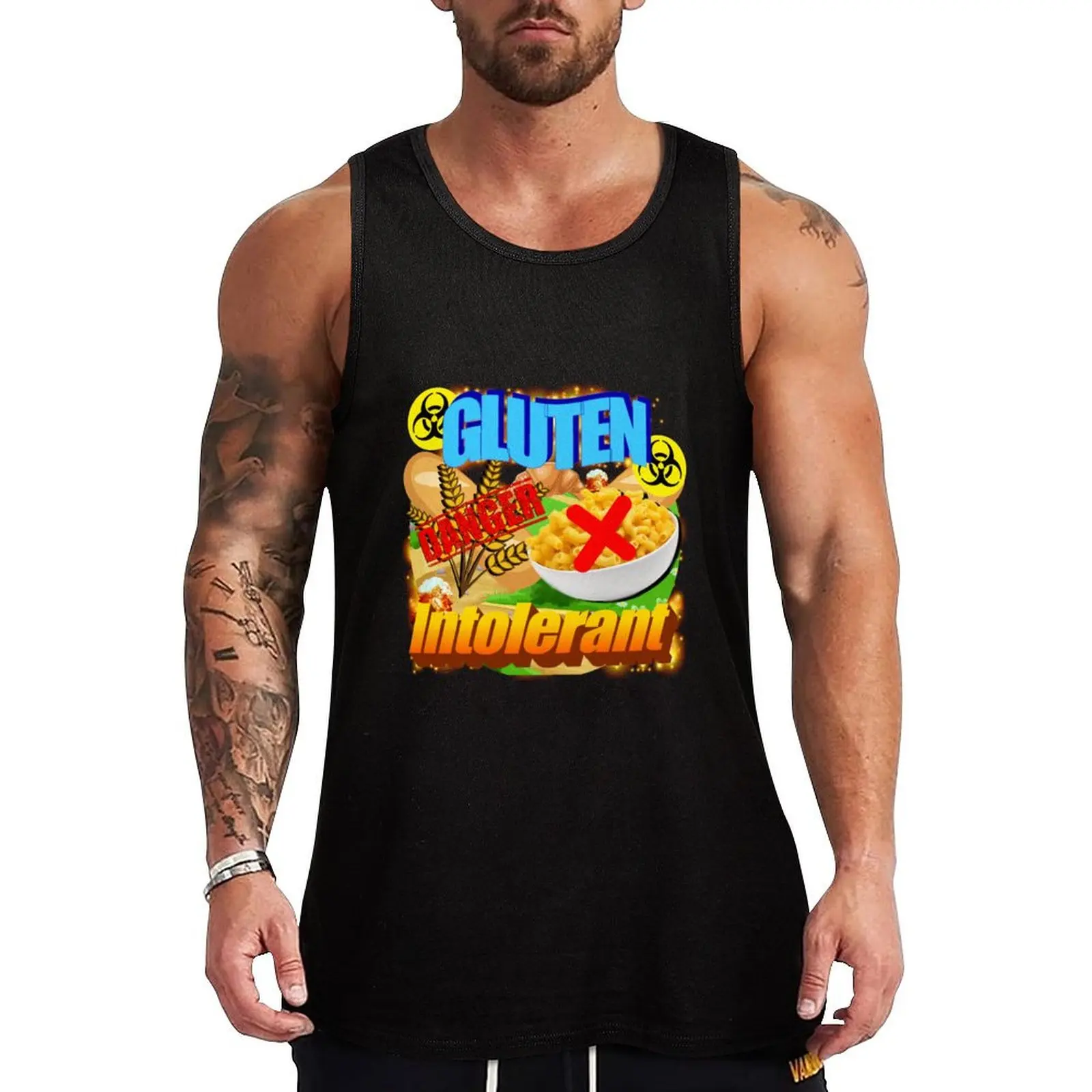 

Gluten Intolerant Tank Top Sweat Resistant Tank Top Moisture Wicking Gym Wear