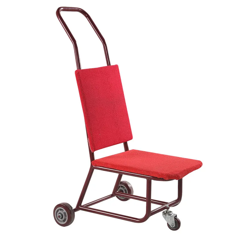 Commercial Hotel Chair Cart, Stackable Dolly for Banquet & Meeting Chairs, Wheeled Chair Transport Trolley