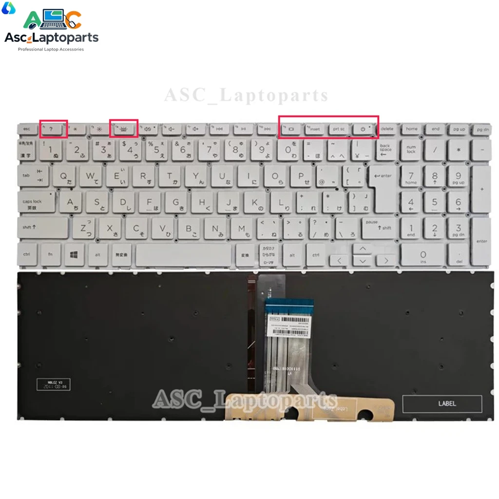 New Japanese JP Keyboard for HP Pavilion 15-EH 15Z-EH 15-EG 15T-EG 15-FD 15-FC 17-CN 17-CP 17-CN0000 15-EG0010nr BACKLIT,noFrame
