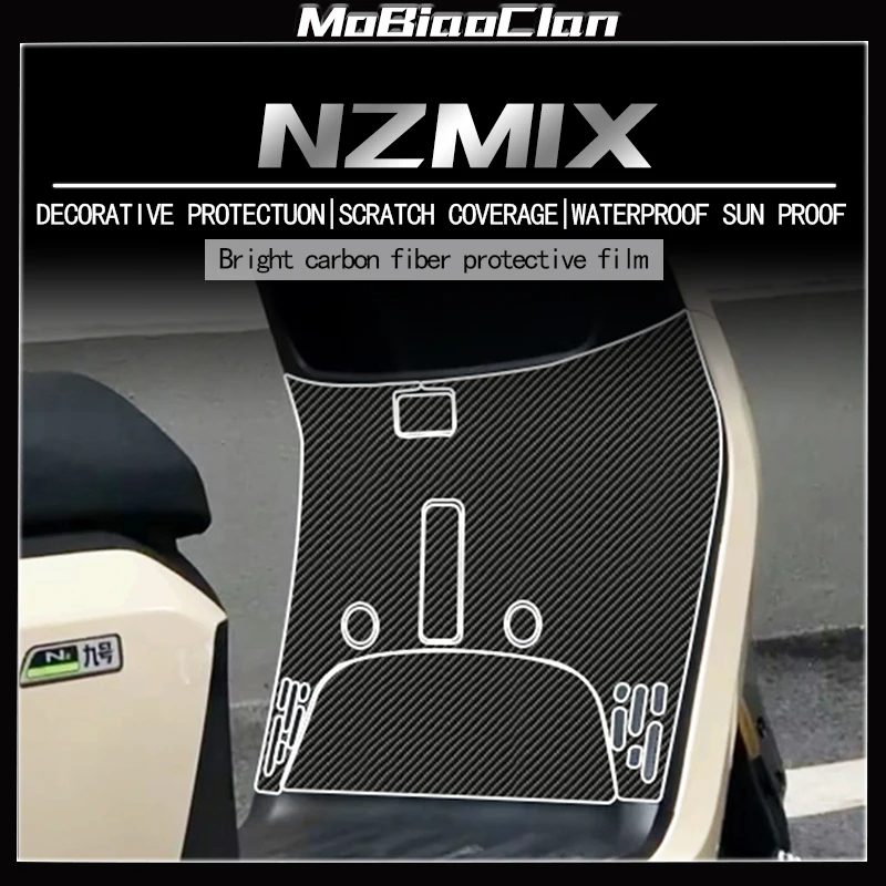 

For Ninebot NZMIX Motorcycle 6D Carbon Fiber Protective Stickers Body Decoration Accessories Modification Stickers