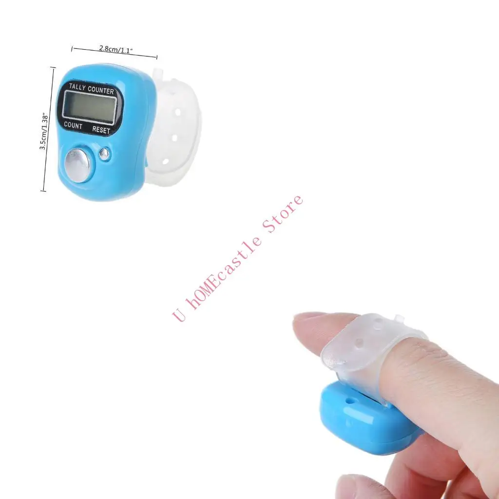 

63HF Электронный счетчик подсчета пальцев Tasbeeh Счетчик кругов Ручной счетчик кликеров