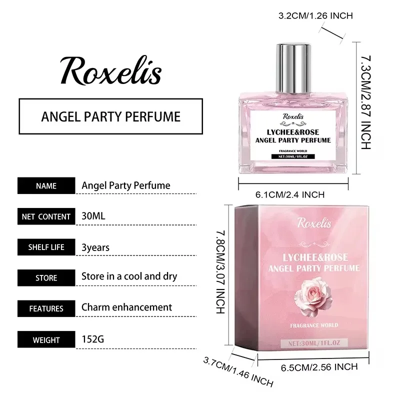 女性のための天使の香水,30ml,オリジナル,ニッチフレグランス,首と手首,自然で新鮮な雰囲気,誕生日プレゼント