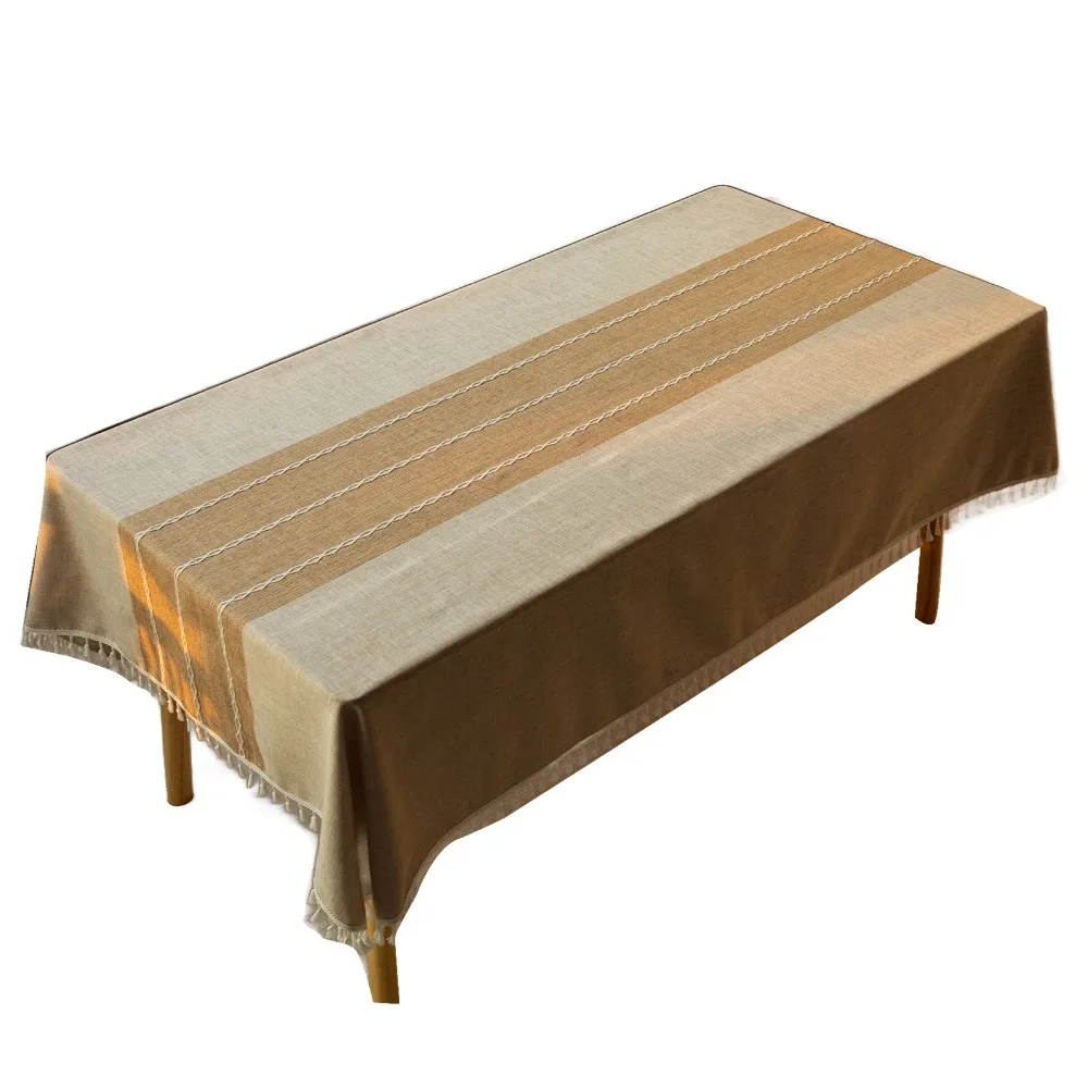 Vintage Pattern Tablecloth Lightweight Fabric Printed Surface Table Cover Washable Material Rectangular Shape Table Cloth