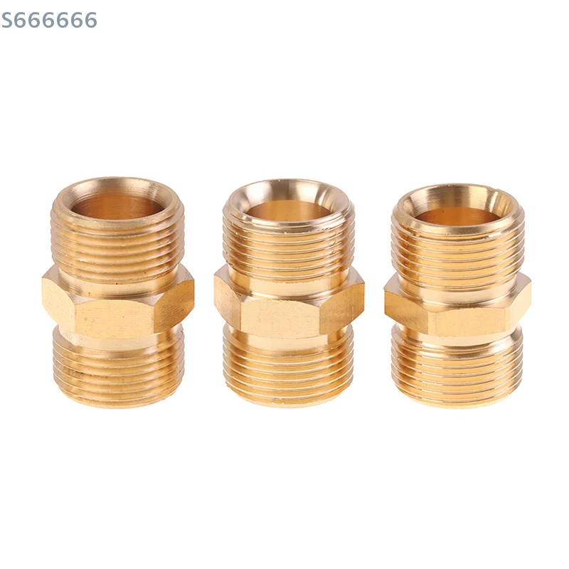 

1 PCS M22 14mm And 15mm Male Thread Female Hose Coupler Adaptor High Pressure Washer Hose Extension Connector Adapter Copper
