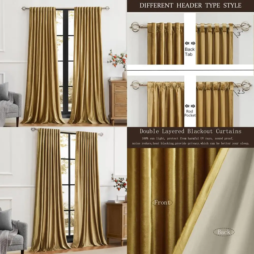 

Толстые черные бархатные шторы 84, пара с карманами для стержней, термоизолированные, декоративные шторы для затемнения комнаты