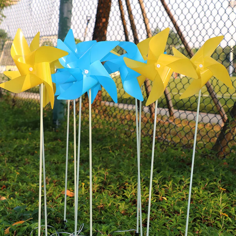 Luces led impermeables para exteriores, iluminación de ingeniería del viento para vacaciones, lámpara de suelo de caña luminosa, luces led para molino de viento, 2 uds.