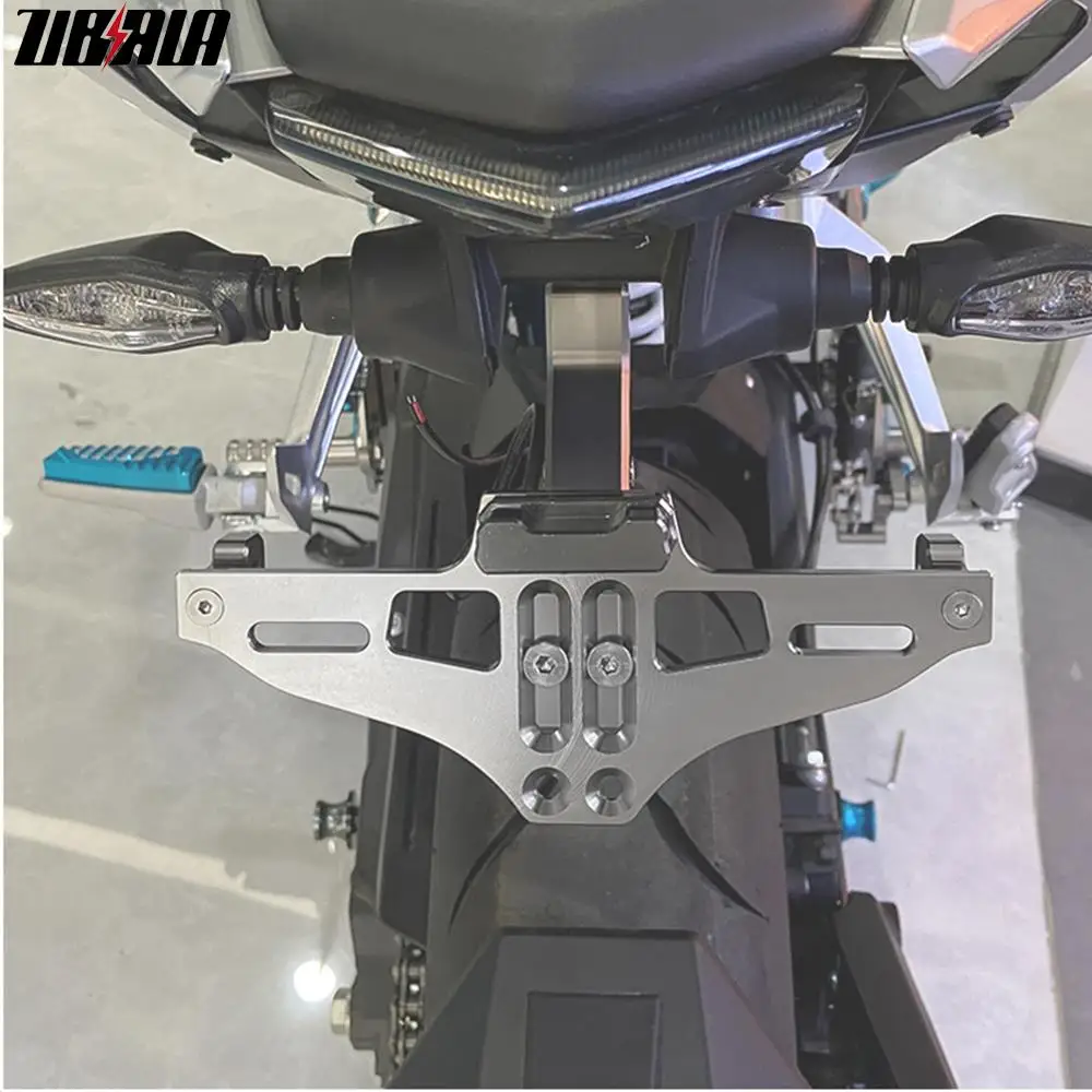 Para honda cbf600 cbf 600 2006 2007 2010 2011 2012 2013 suporte da placa de licença traseira com luz cauda tidy fender eliminador