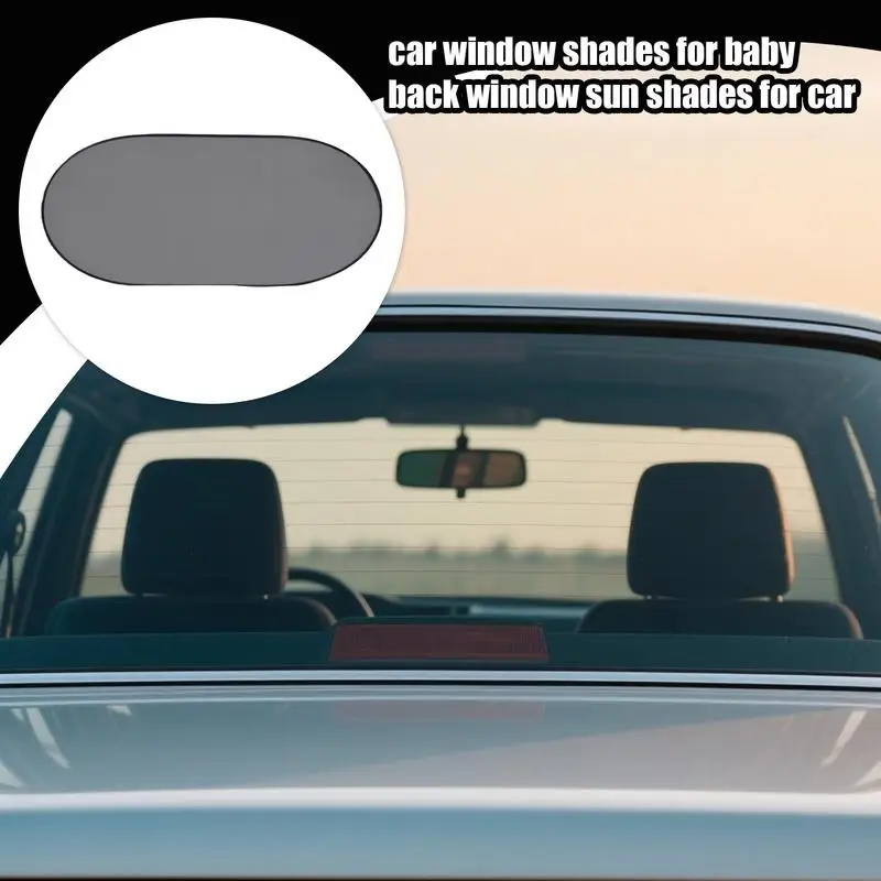 

Car Rear Window Shade Sun Screen For Truck Window Black Mesh Visor Cover Heat Blocking UV Blocker For Glass Driver Child