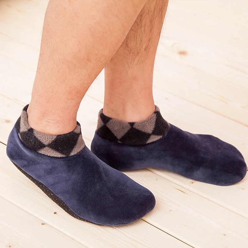 Winter Warm Thicken Slipper Floor Socks Non Slip Sock Fleece Soft  Indoor Winter Slippers Sock Adult Plus Fleece Warm Carpet Sox