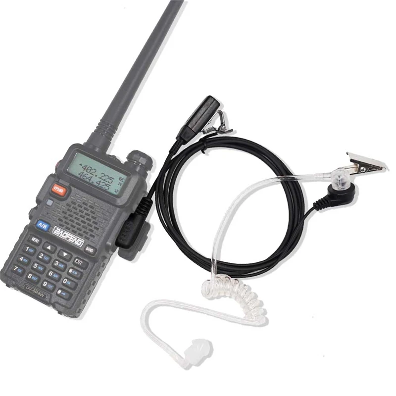 

Акустическая трубка с 2-контактным разъемом PPT для рации, гарнитура с микрофоном на горло для Baofeng UV-5R UV82 BF888S, аксессуары