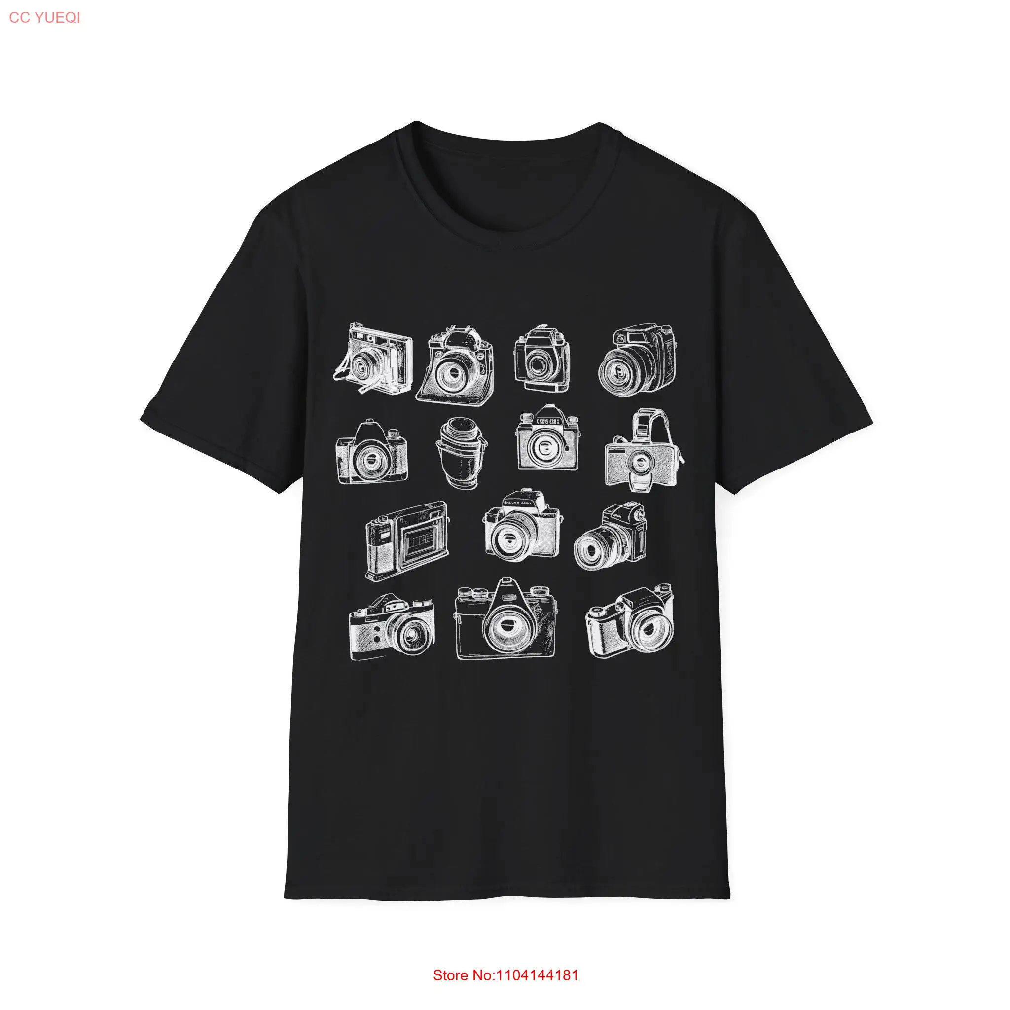 VINTAGE CAMERA T SHIRT old school retro pictures shoot photography photograph photographer long or short sleeves