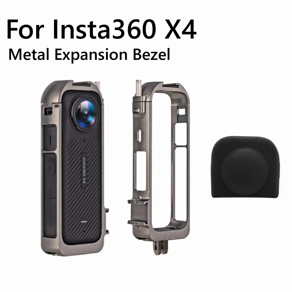 Metal Frame for Insta360 X4  Metal Durable Housing Cage With Cold Shoe Mount for Insta 360 X4 Camera Accessories