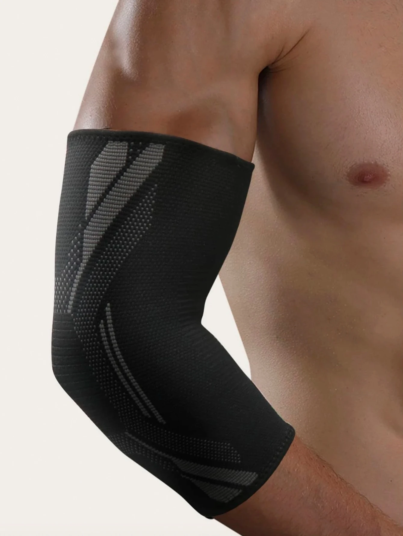 1 Stück Nylon-Ellenbogen-Kompressionshülse, elastische Tennis-Ellenbogenstützen für Sehnenentzündung, Armstützen, Golfer-Ellenbogenstütze – Detail 5
