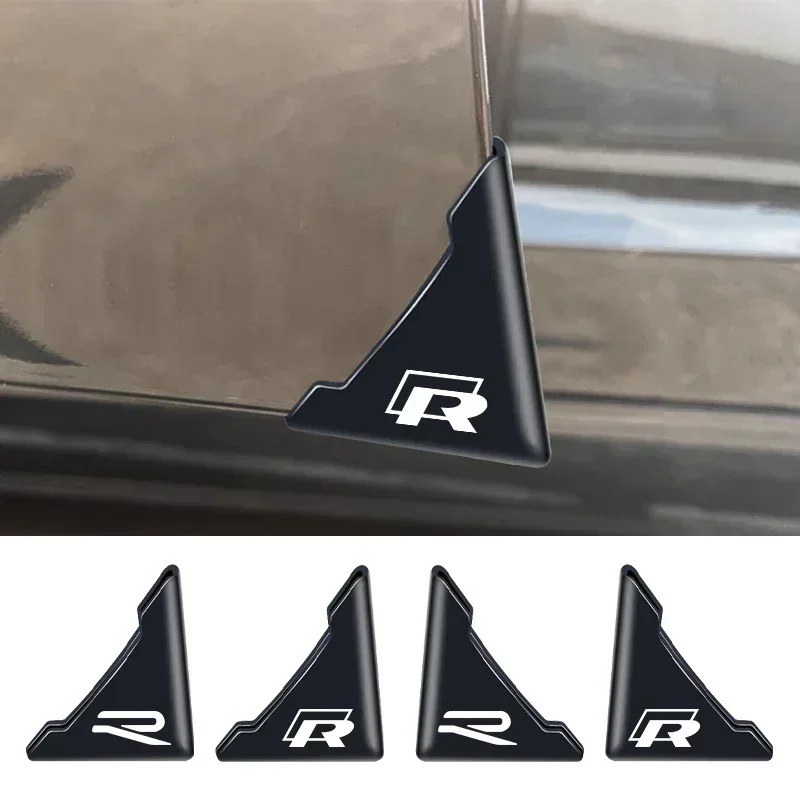 2pcs New Car Door Corner Protection Decals Stickers For Volkswagen VW Touran Beetle Golf Passat Jetta Polo Bora CC Lavida Caddy