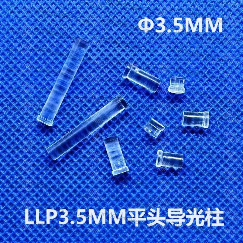 Flat headed 3.5MM transparent light guide lamp post PC light guide rod with card mark light guide column LED transparent column