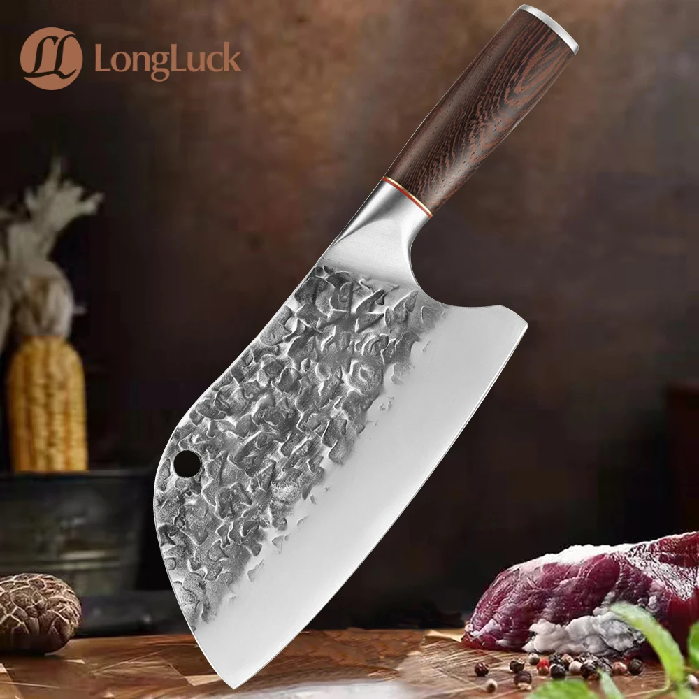 

Butcher Knife 7.8 Inch Wide Blade Handmade Forged High Carbon Steel Chef Knife Notsticky Cleaver Sliced Vegetable Kitchen Knivse