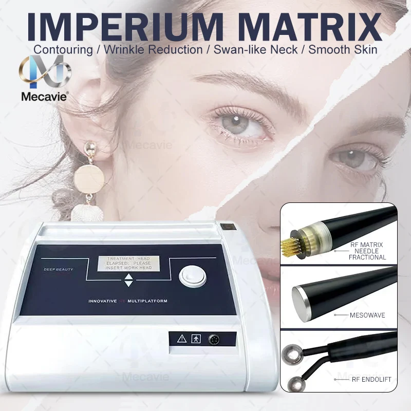 Máquina RF fraccional multifuncional 3 en 1 para el rostro IMPERIUM MATRIX, estiramiento de la piel, eliminación de arrugas faciales