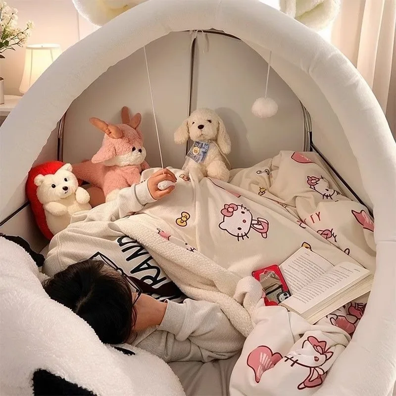 Human kennel sofa, giant cat nest, single bedroom plush cute girl sleeping