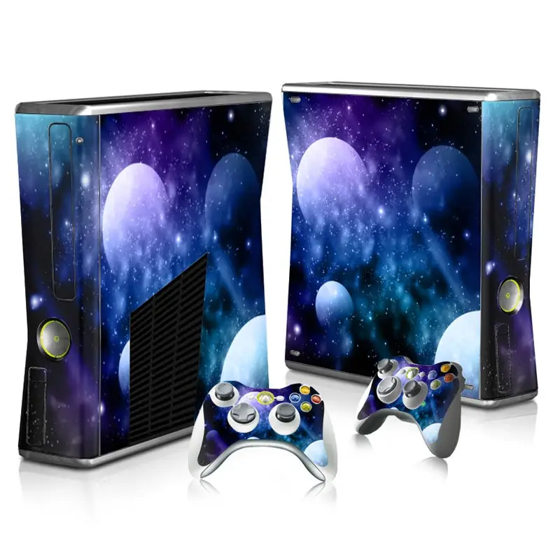 Защитная наклейка для Xbox 360 Slim и 2 скины контроллера Наклейки для окончательных видеоигр