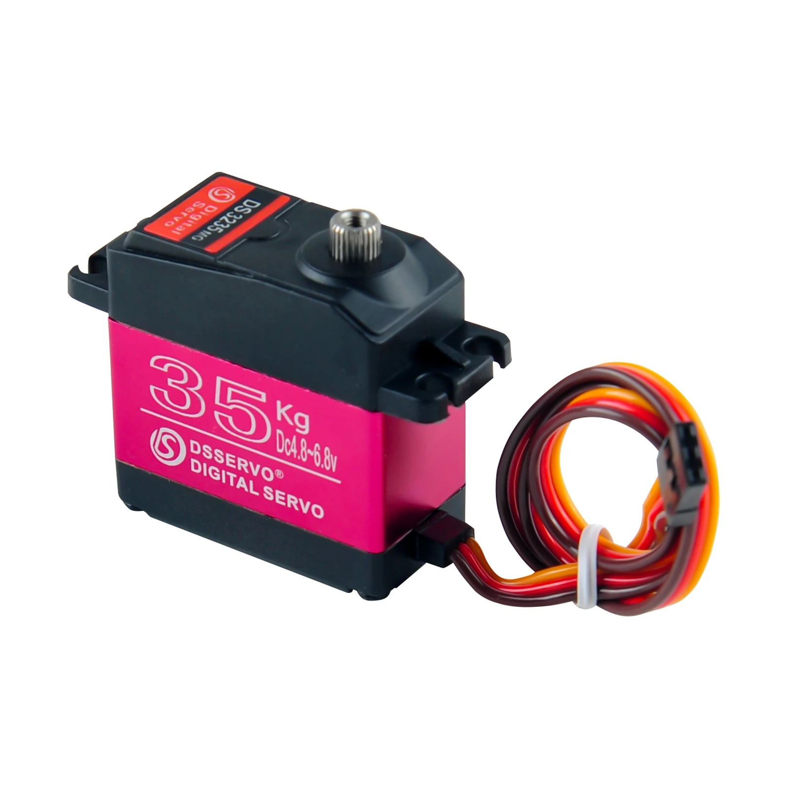 Servo digital DS3235 de 35KG180 ° /270 °   Servomotor de alto par de engranaje de Metal completo, piezas de potencia DIY para 1:8 1:10 1:12 RC, coche, Robot, Juguetes