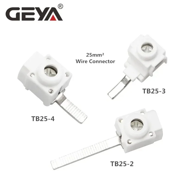 

GEYA 10PCS 25mm² Terminals for Busbar Circuit Breaker Distribution Box Electrical Wire Connector Electrical Busbar Connection