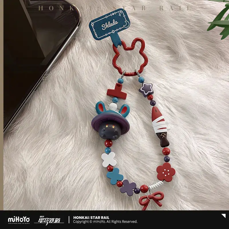[Genuine] miHoYo Game Honkai Star Rail Bunny Mushroom & Mushroom Bunny Phone Strap Anime Pendant Keychain Prop Cosplay Xmas Gift 2