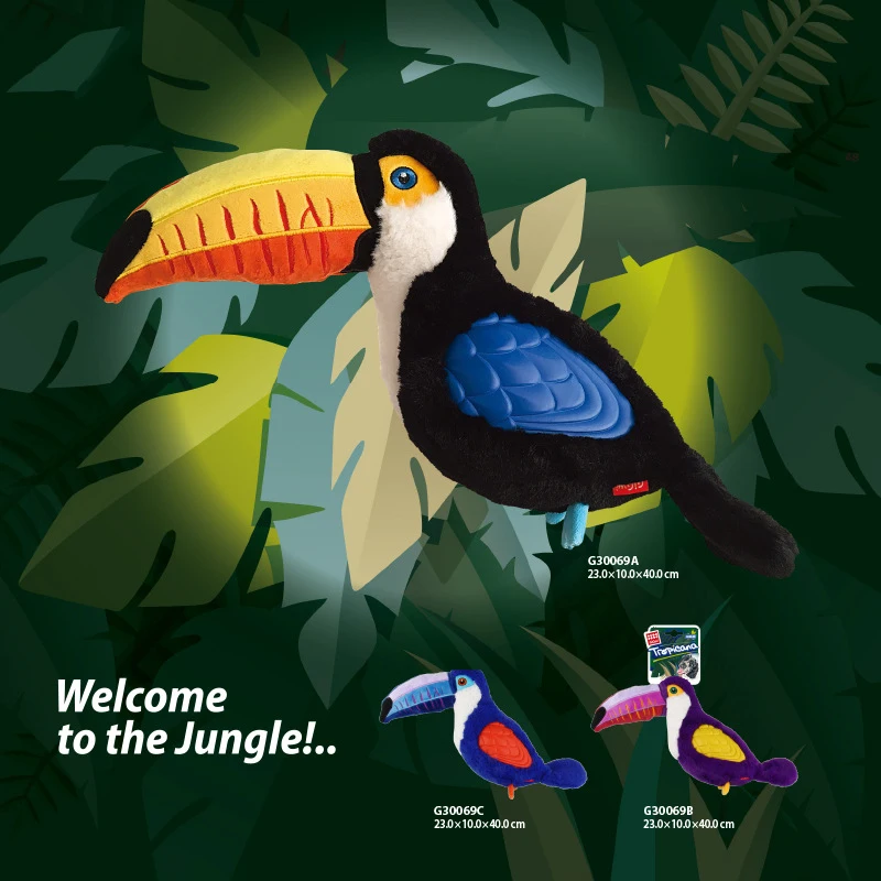 

Toucan Fleece Chewing Toys Durable Training Pets Toy Interactive for Puppy Cute Dogs Plush Fashion Pet Dog Accessories Supplier