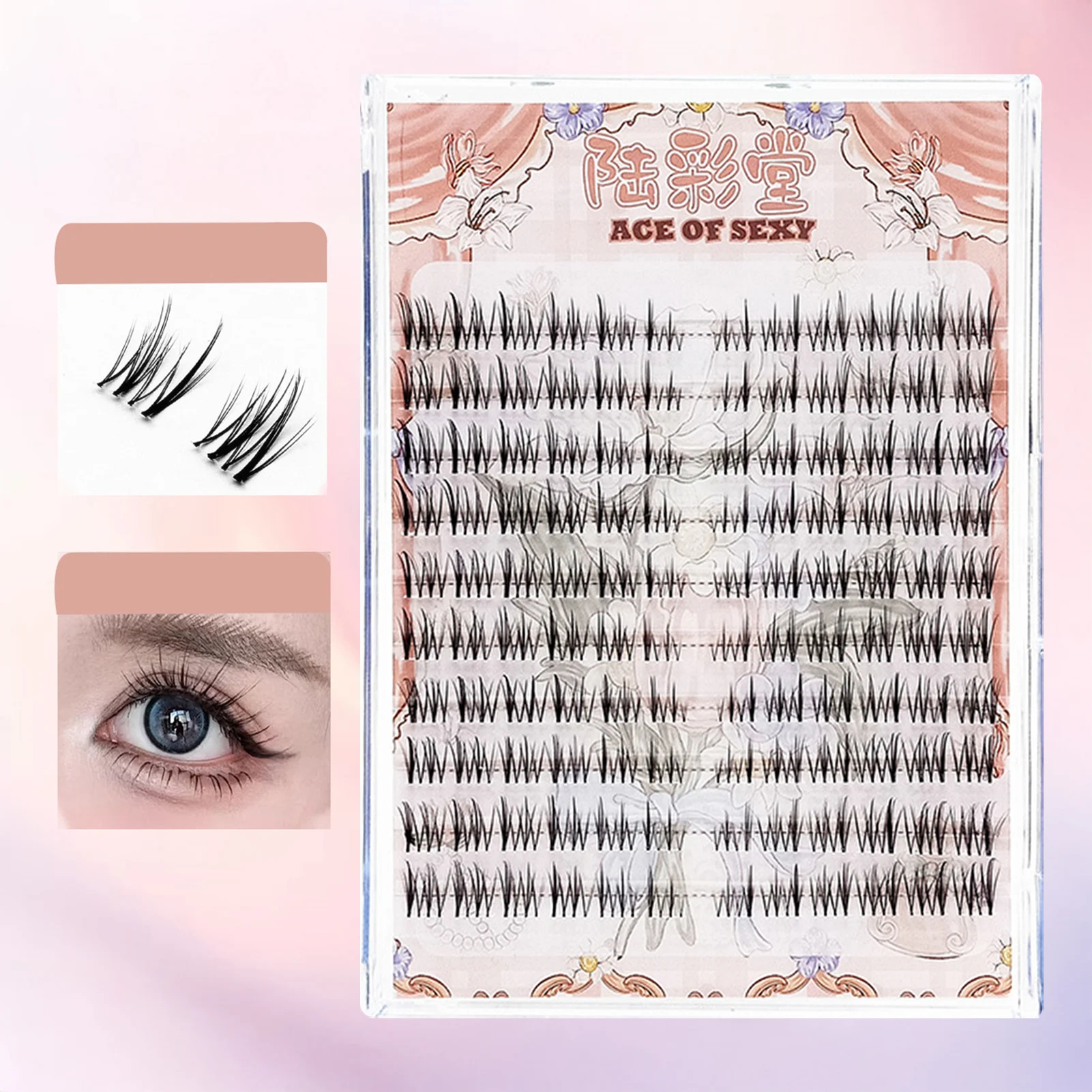 9-13mm Piekerige Individuele Cluster Wimper Lash Extensions Natuurlijke Zachte Anime Valse Wimpers Voor Dagelijkse Make-Up Tool