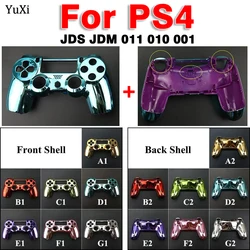 1 piece For PS4 Top Bottom Housing Shell Replacement Chrome Plating Faceplate Case Cover For PlayStation 4 JDM JDS 001 011 010