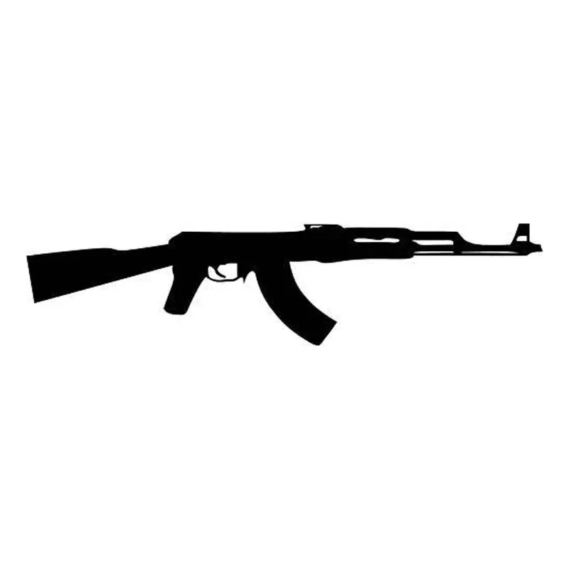 Image of Autoaufkleber, personalisierte kreative Aufkleber, AK-47, Autodekoration, wasserdicht und Sonnenschutz, deckt Kratzer ab, PVC, 15 x 4 cm
