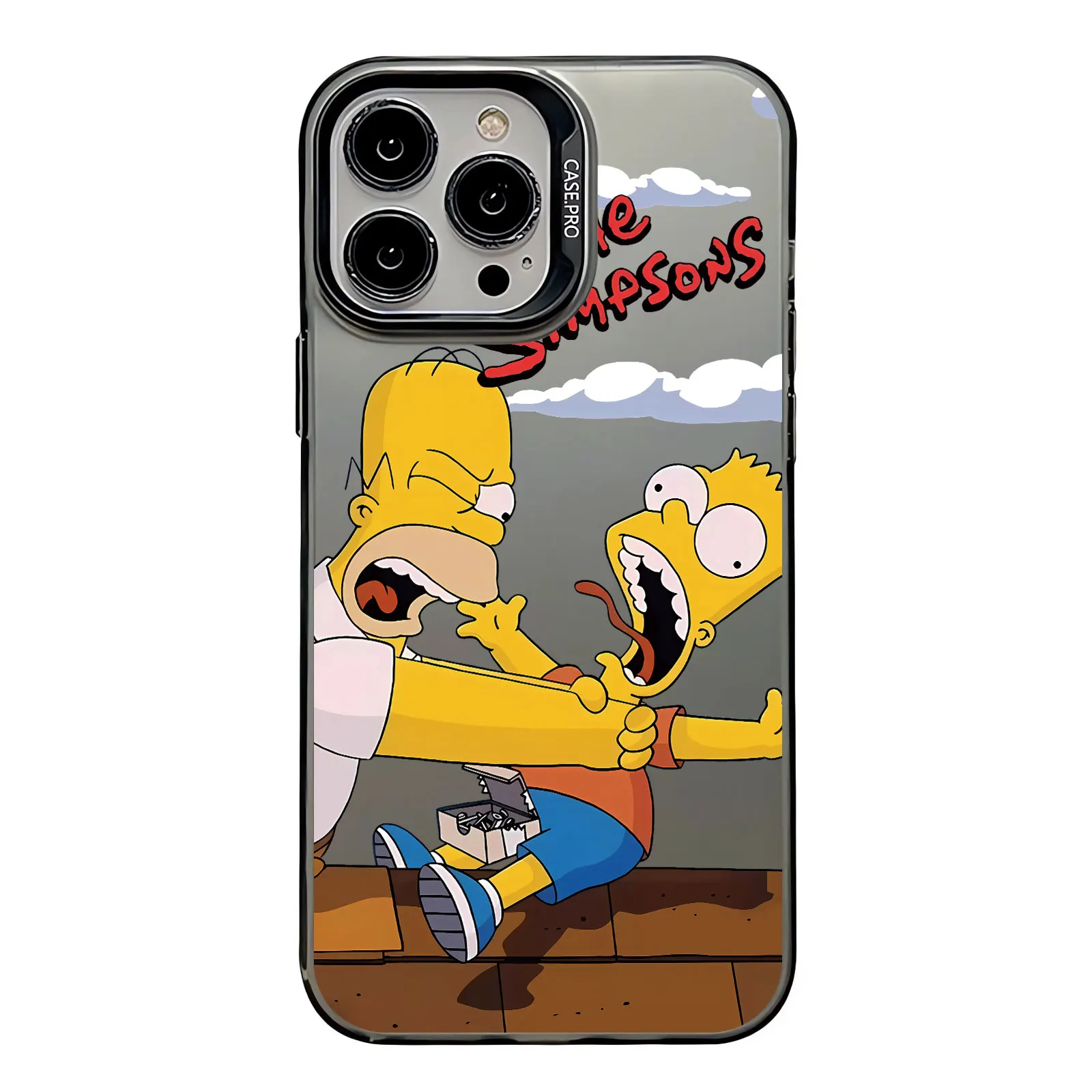 Homer J. Funda de teléfono de silicona Simpson Surf Donut para Apple iPhone, 11, 13, 15, 14 Pro Max, 12, XR, XS, X, funda protectora