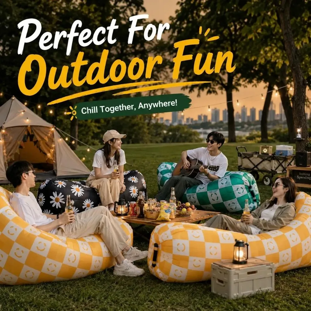 Fast Inflatable Sofa Camping Air Recliner Lazy Sofa Outdoor Sofa Inflatable Leisure Sofa Outdoor Leisure Bed and Chair