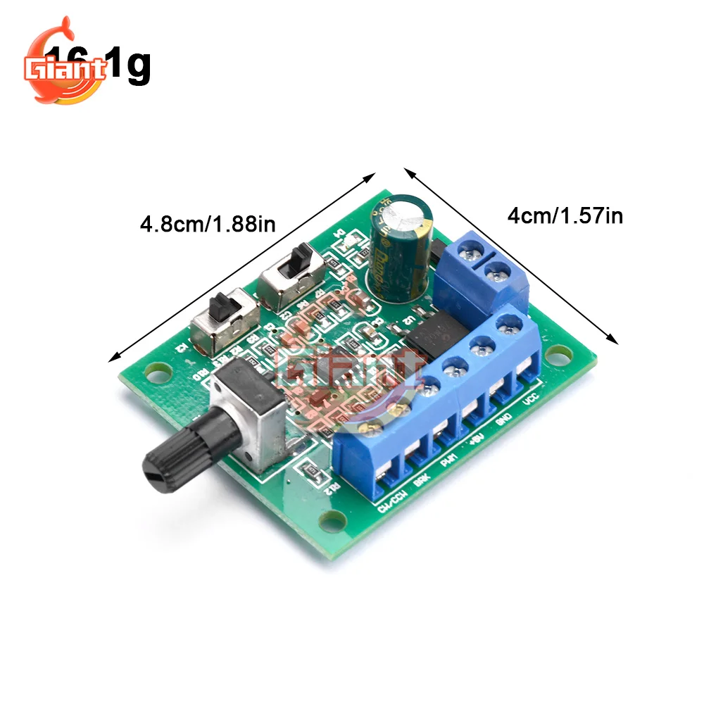 8-24V Brushless DC Motor Speed Controller Driver PWM Speed Control Board Pinpoint Regulator Forward And Backward Control 18KHz