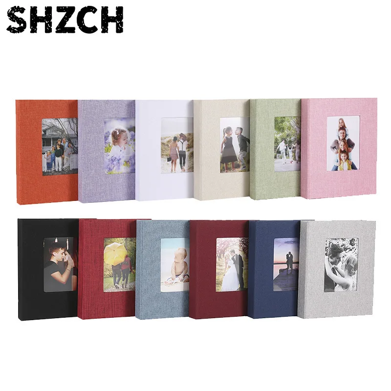 Álbum de fotos con cubierta de lino, diseño antideslizante, protege fotos, fotografías de viaje, adecuado para regalos del Día d