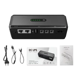 Mini UPS Router Optical Cat Adapter Uninterruptible Power Supply DC Backup Power Supply AC 220V to DC 5V 9V 12V 15V 24V Type-c