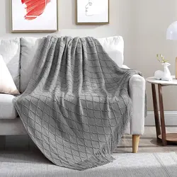 Nordic Solid color throw Blanket Plaid Soft knitted Blanket For Bed Sofa Cover Blanket Bedspread for Sofa decorative With Tassel