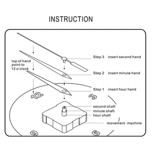 DIY Clock Different Hands, Hands Watch for 25-40cm Diameter, Clock Panel, suitable for various watches, handicrafts 12 Main Sales Different Watch - №9