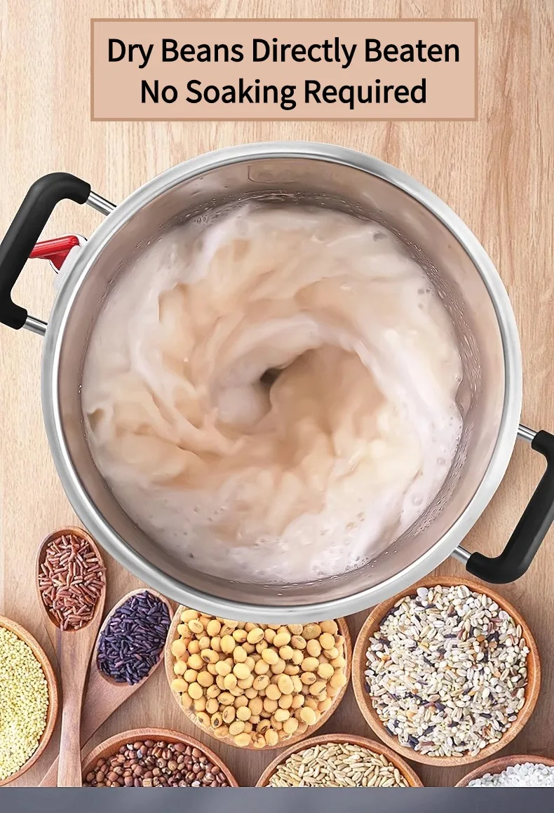 Máquina automática para fabricar leche de soja, licuadora de calefacción profesional de soja inteligente comercial de alta velocidad