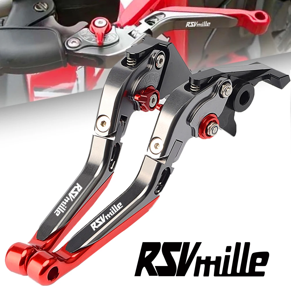Motorcycle Adjustable Folding Brake Clutch Levers Handle Grip motorcycle brake handle adjustable For APRILIA RSV MILLE 1999-2003