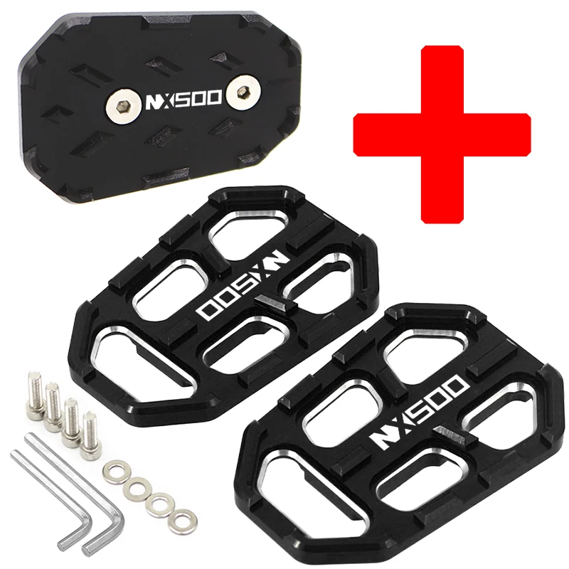 For Honda NX500 2023 2024 Motorcycle Accessible Foot Pegs  NX 500 Front Footpegs Footrests Pedal Enlarger