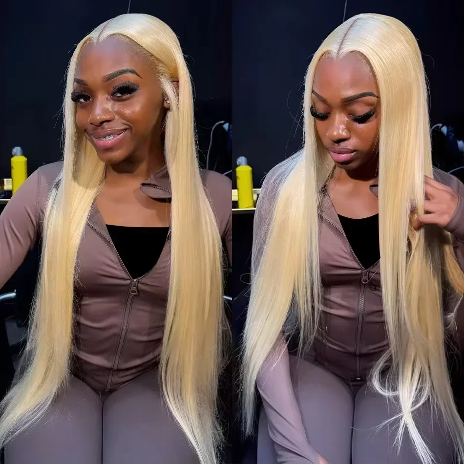

613 Straight Hd Lace Frontal Wig 30 Inch Human Hair 13X6 13x4 Blonde Colored Lace Frontal Human Hair Wig Brazilian Human Hair
